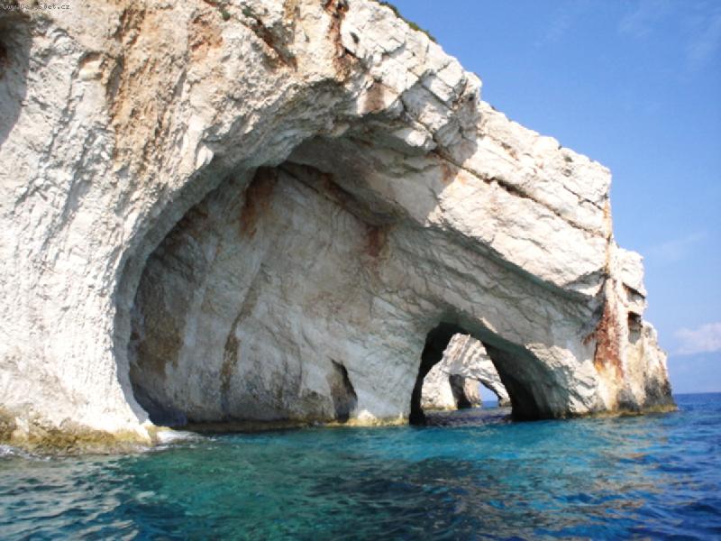 Foto: Zakynthos-Modr� jeskyn�